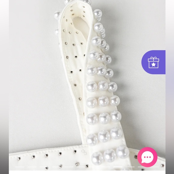 Sthcute brand dress, brand new, size medium, pearl detailing on straps - Picture 2 of 3